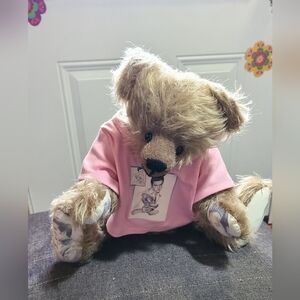 VTG Elvis Presley 14" Teddy Bear Plush Toy W/Full Rotating Parts Collectible